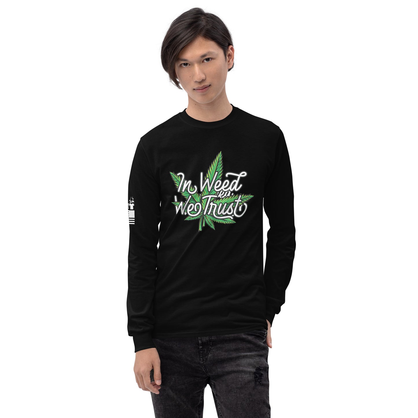 In Weed We Trust - Long Sleeve Shirt | TheShirtfather