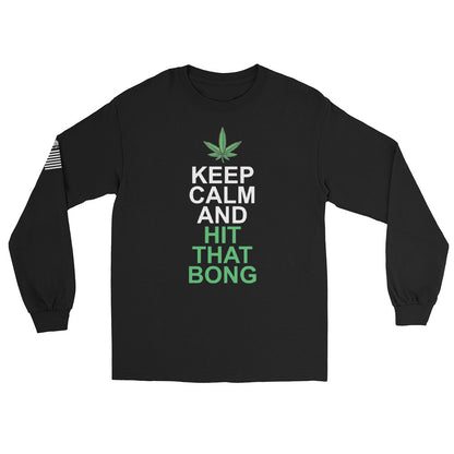 Keep Calm and hit the Bong - Long Sleeve Shirt | TheShirtfather
