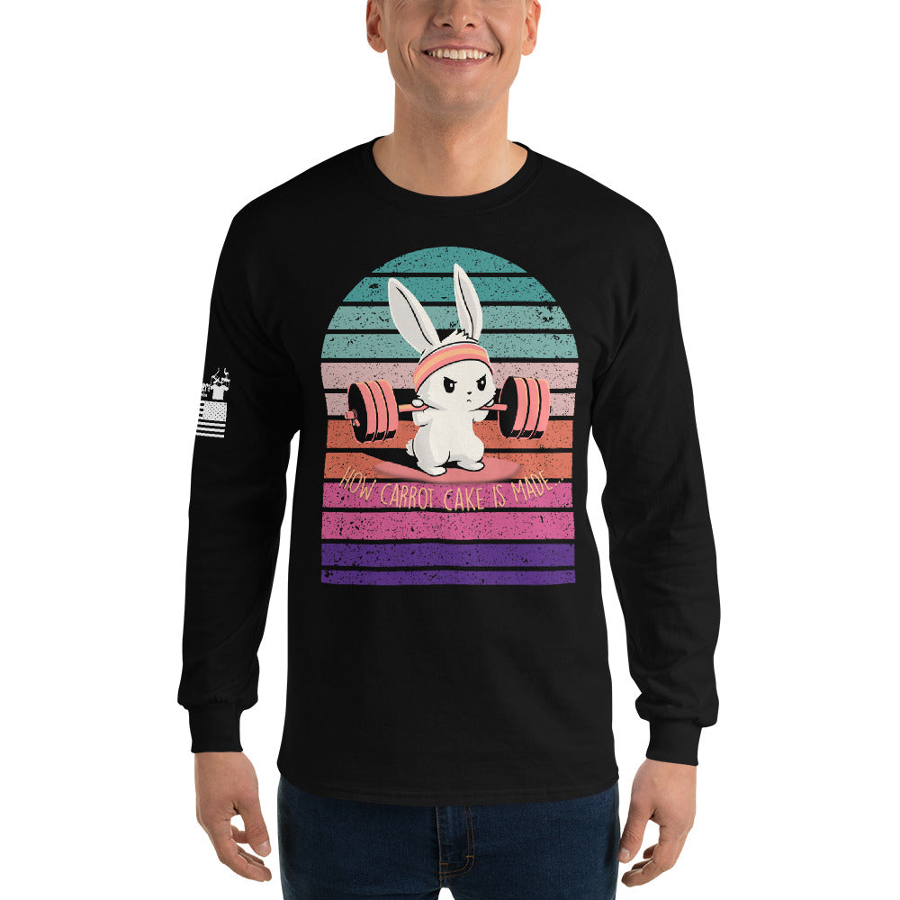 Bunny Squating - Long Sleeve Shirt  | TheShirtfather
