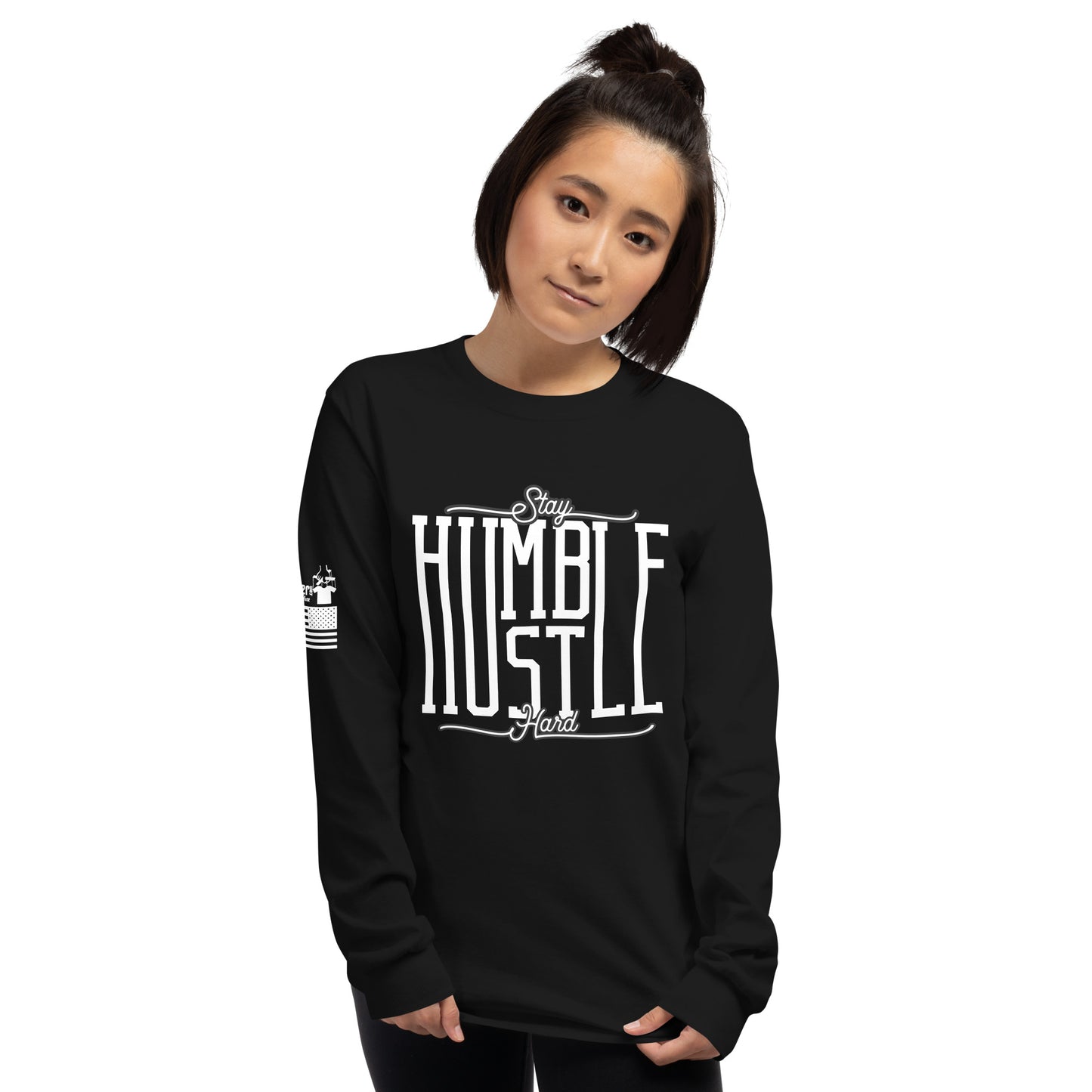 Stay Humble Hustle Hard - Long Sleeve Shirt | TheShirtfather