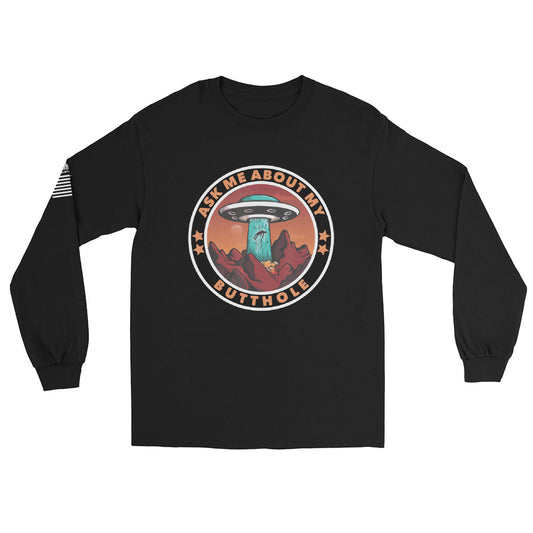 Ask me about my Butthole - Long Sleeve Shirt | TheShirtfather