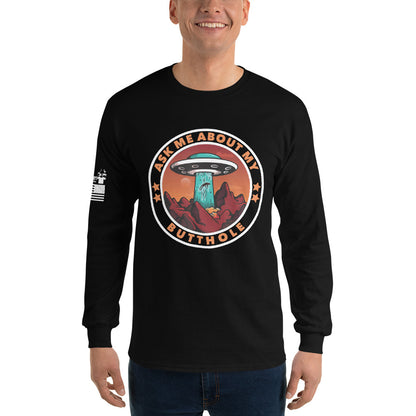 Ask me about my Butthole - Long Sleeve Shirt | TheShirtfather