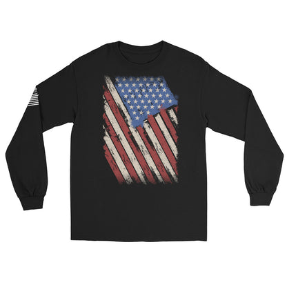 US Flag - Long Sleeve Shirt | TheShirtfather
