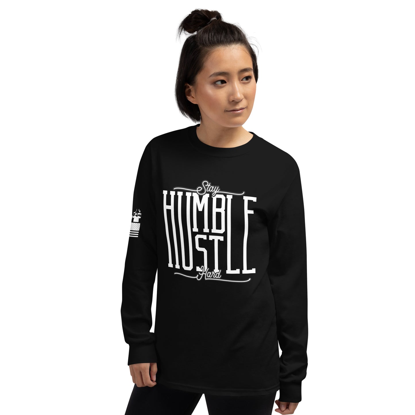 Stay Humble Hustle Hard - Long Sleeve Shirt | TheShirtfather