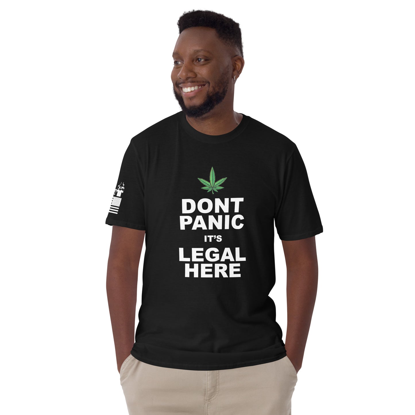 Don't panic it's legal here - Basic T-Shirt (unisex) | TheShirtfather