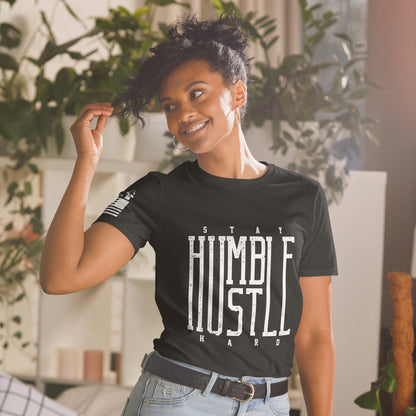 Stay Humble Hustle Hard (2) - Basic T-Shirt (unisex) | TheShirtfather