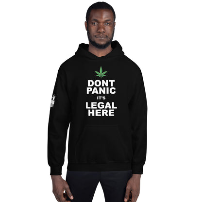 Don't panic it's legal here - Hoodie (unisex) | TheShirtfather
