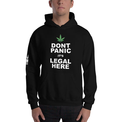Don't panic it's legal here - Hoodie (unisex) | TheShirtfather