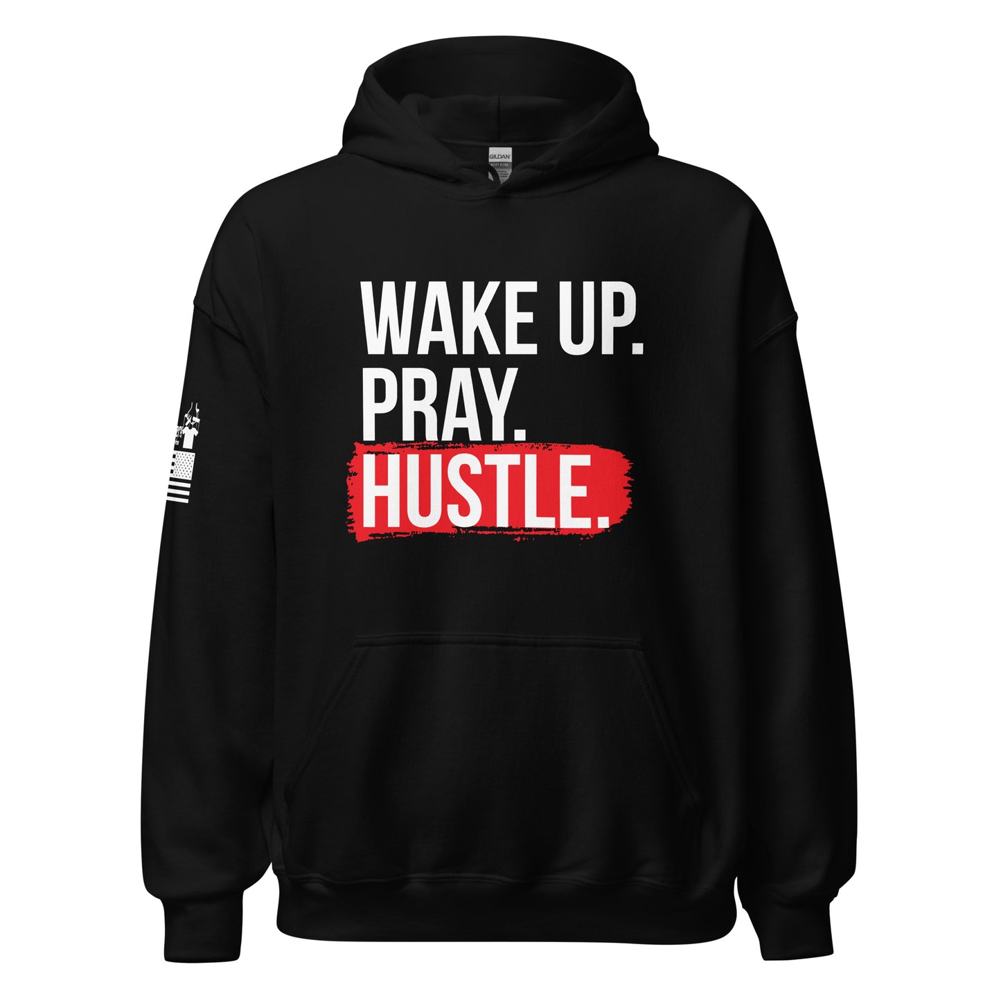 Wake up, Pray, Hustle - Hoodie (unisex) | TheShirtfather
