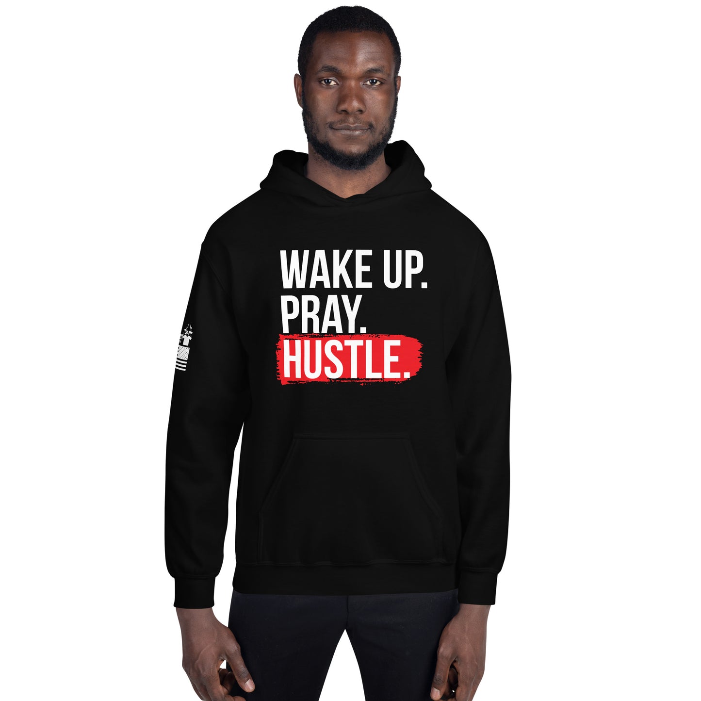 Wake up, Pray, Hustle - Hoodie (unisex) | TheShirtfather