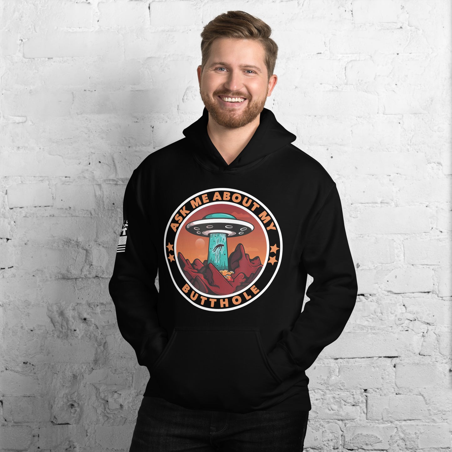 Ask me about my Butthole - Hoodie (unisex) | TheShirtfather