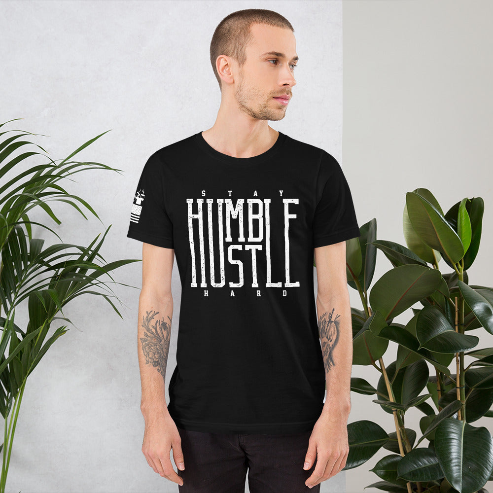 Stay Humble Hustle Hard (2) - Premium T-Shirt (unisex) | TheShirtfather