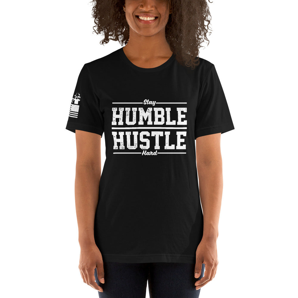 Stay Humble Hustle Hard (3) - Premium T-Shirt (unisex) | TheShirtfather