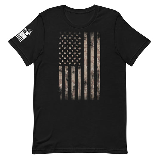 Desert Camo Flag - Premium T-Shirt (unisex) | TheShirtfather