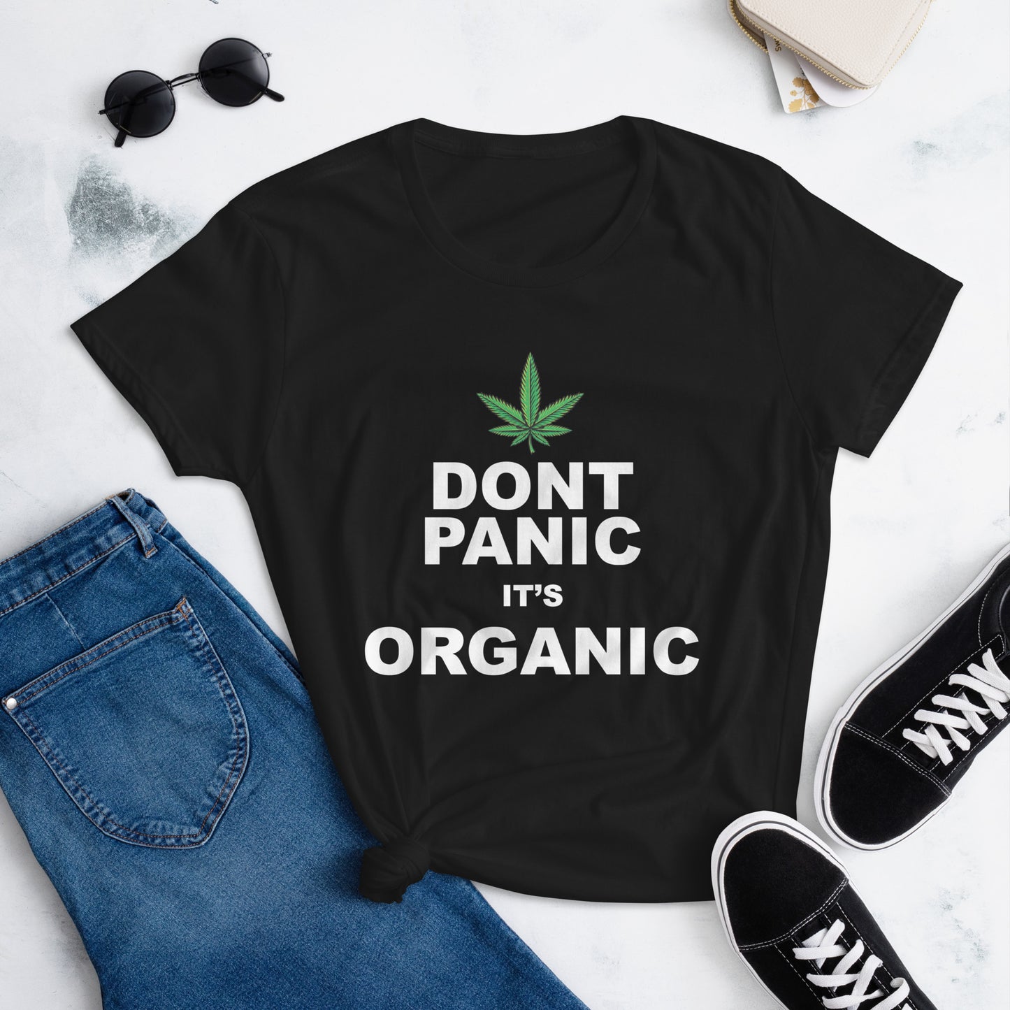 Don't Panic it's Organic - Women's T-Shirt | TheShirtfather