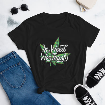In Weed we Trust - Women's T-Shirt | TheShirtfather