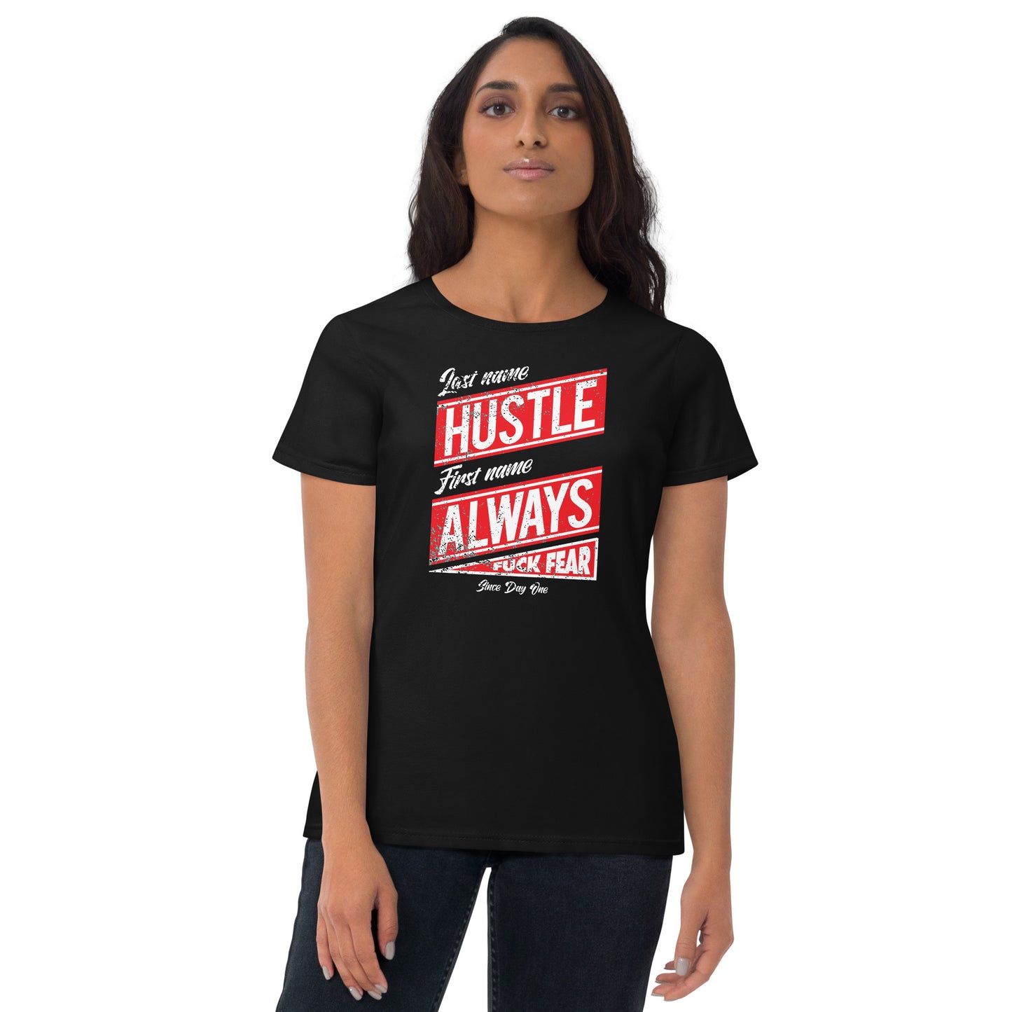 Last Name Hustle - Women's T-Shirt | TheShirtfather