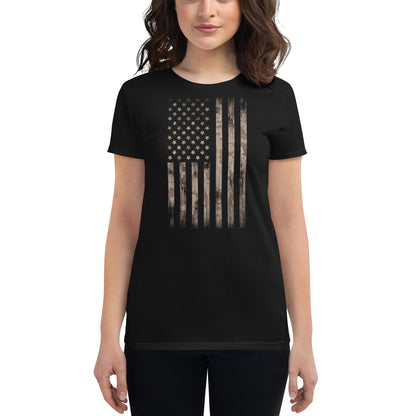 Desert Camo Flag - Women's T-Shirt | TheShirtfather